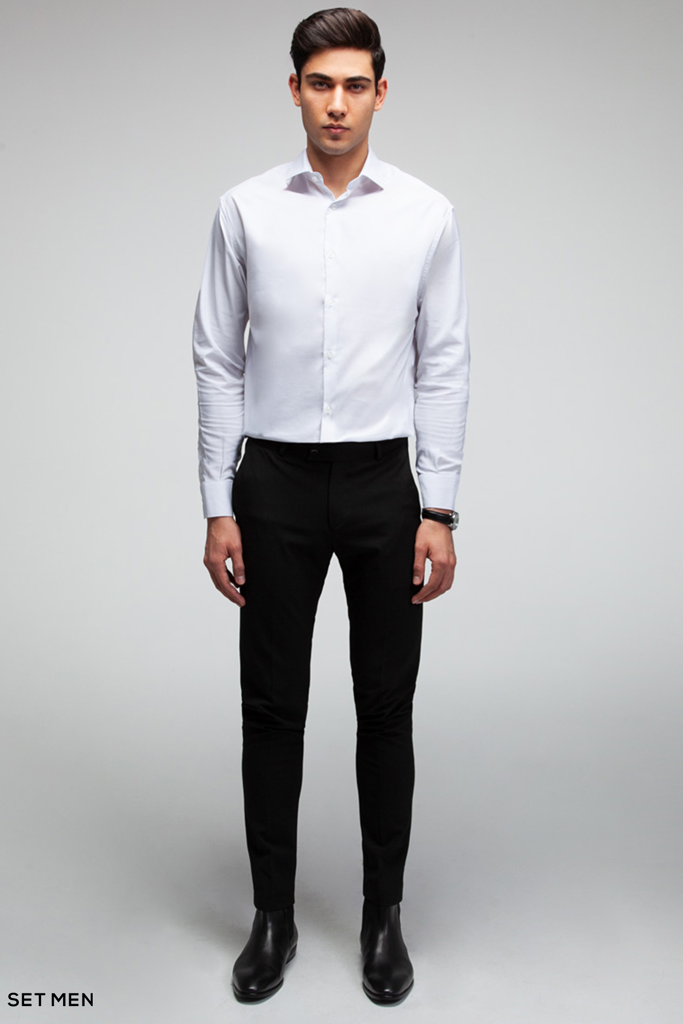 پیراهن مردانه ساده آستین بلند