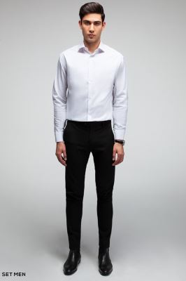 پیراهن مردانه ساده آستین بلند