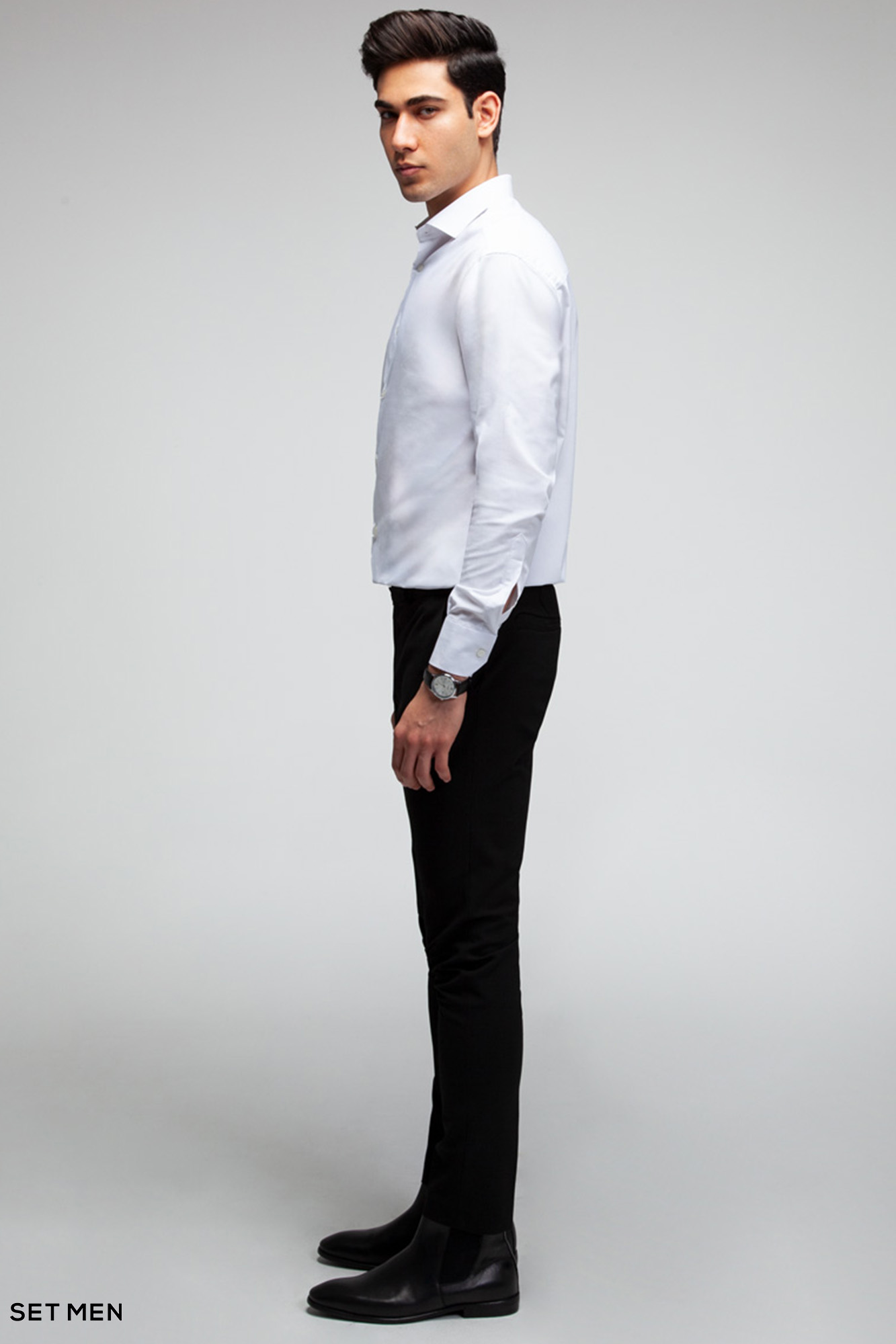 پیراهن مردانه ساده آستین بلند