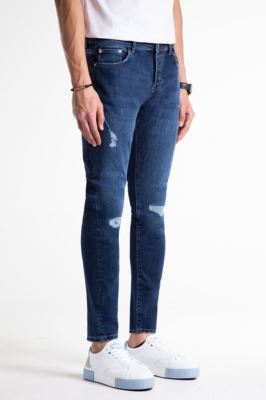 شلوار جین مردانه اسلیم زاپ دار