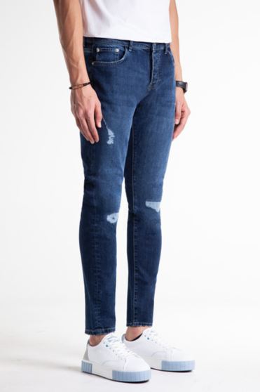 شلوار جین مردانه اسلیم زاپ دار