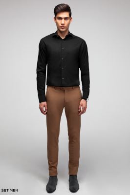 پیراهن مردانه ساده آستین بلند