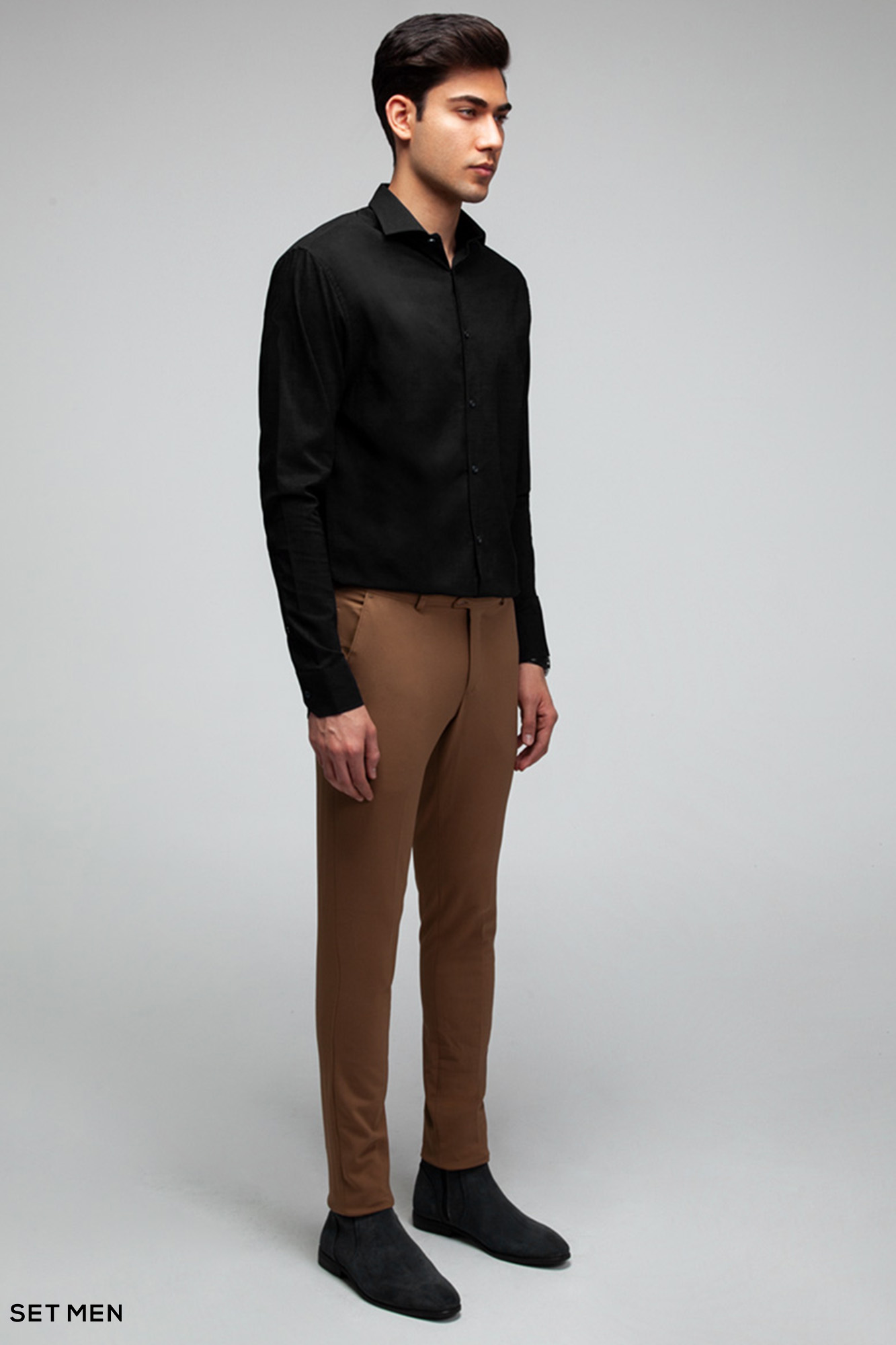 پیراهن مردانه ساده آستین بلند