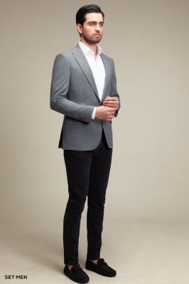 کت تک مردانه یقه بلیزر