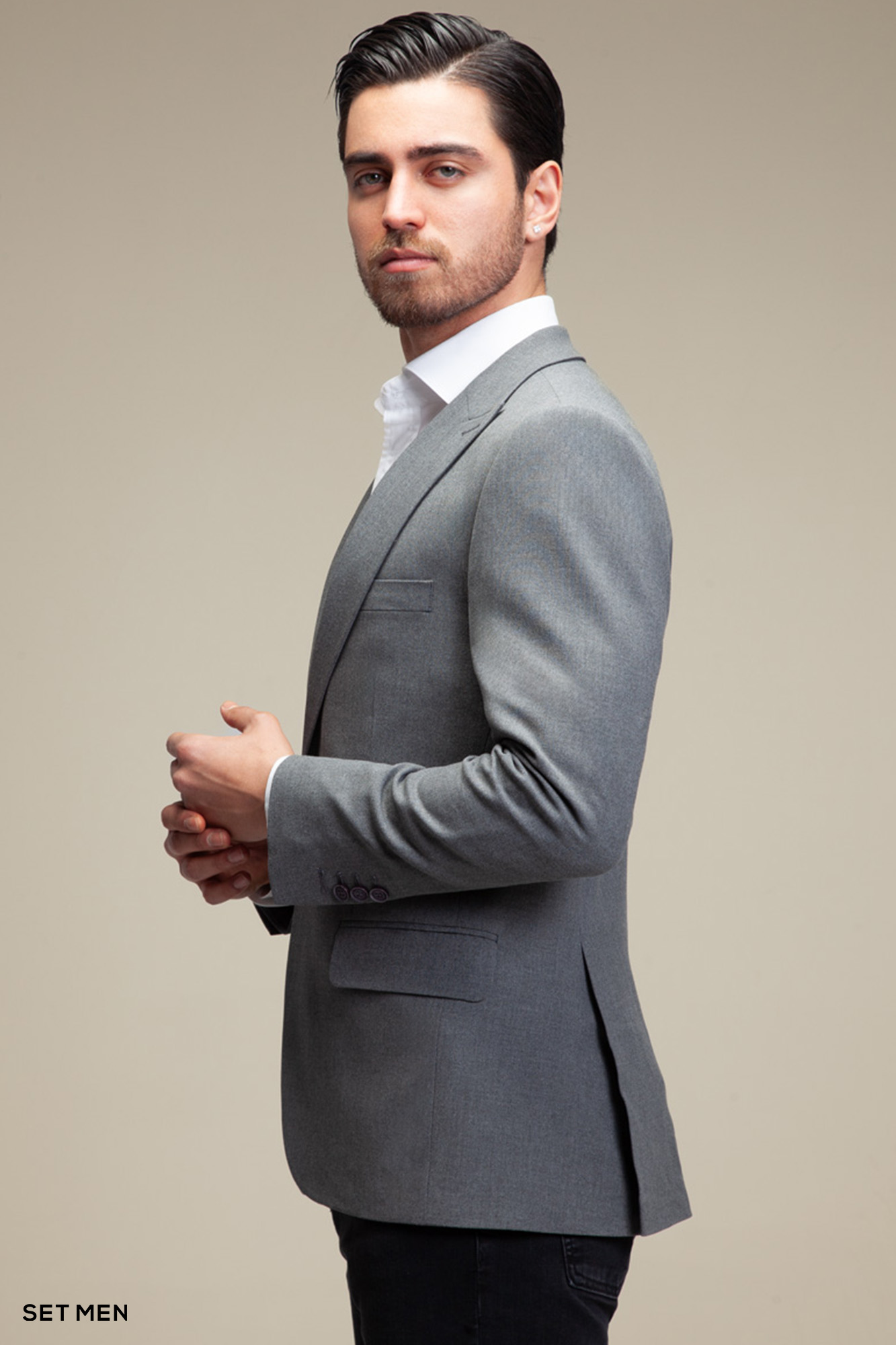 کت تک مردانه یقه بلیزر