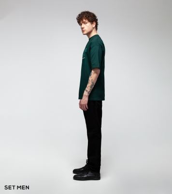 تیشرت یقه گرد چاپ دار