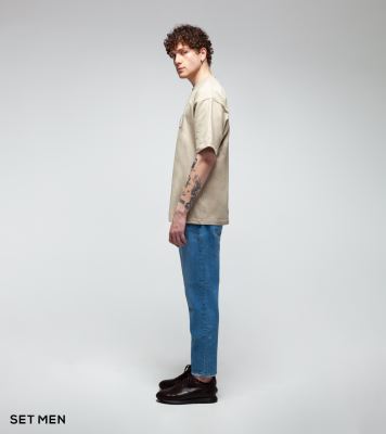 تیشرت یقه گرد چاپ دار