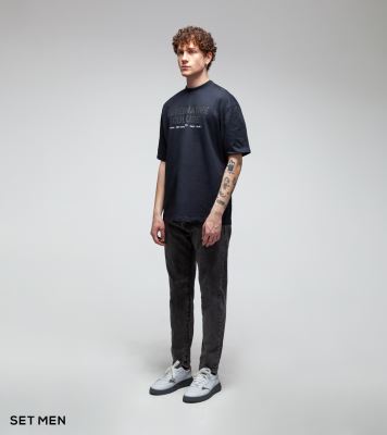 تیشرت یقه گرد چاپ دار