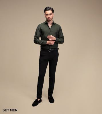 پیراهن مردانه آستین بلند ساده ست من