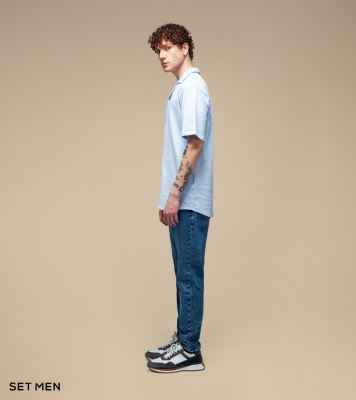 پیراهن بافت ریزآستین کوتاه یقه انگلیسی