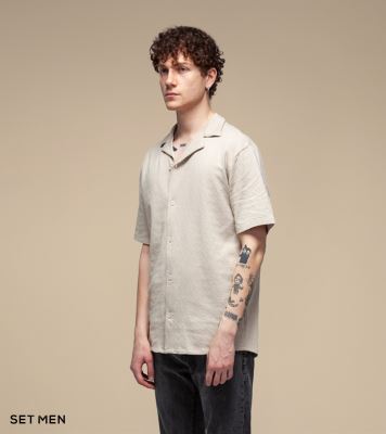 پیراهن بافت ریزآستین کوتاه یقه انگلیسی