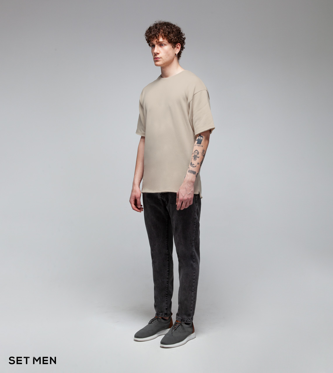 تیشرت بافت ریز ساده