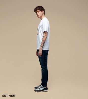 تیشرت یقه گرد چاپی قایق