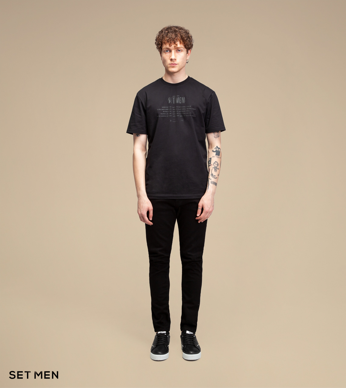 تیشرت یقه گرد ست من