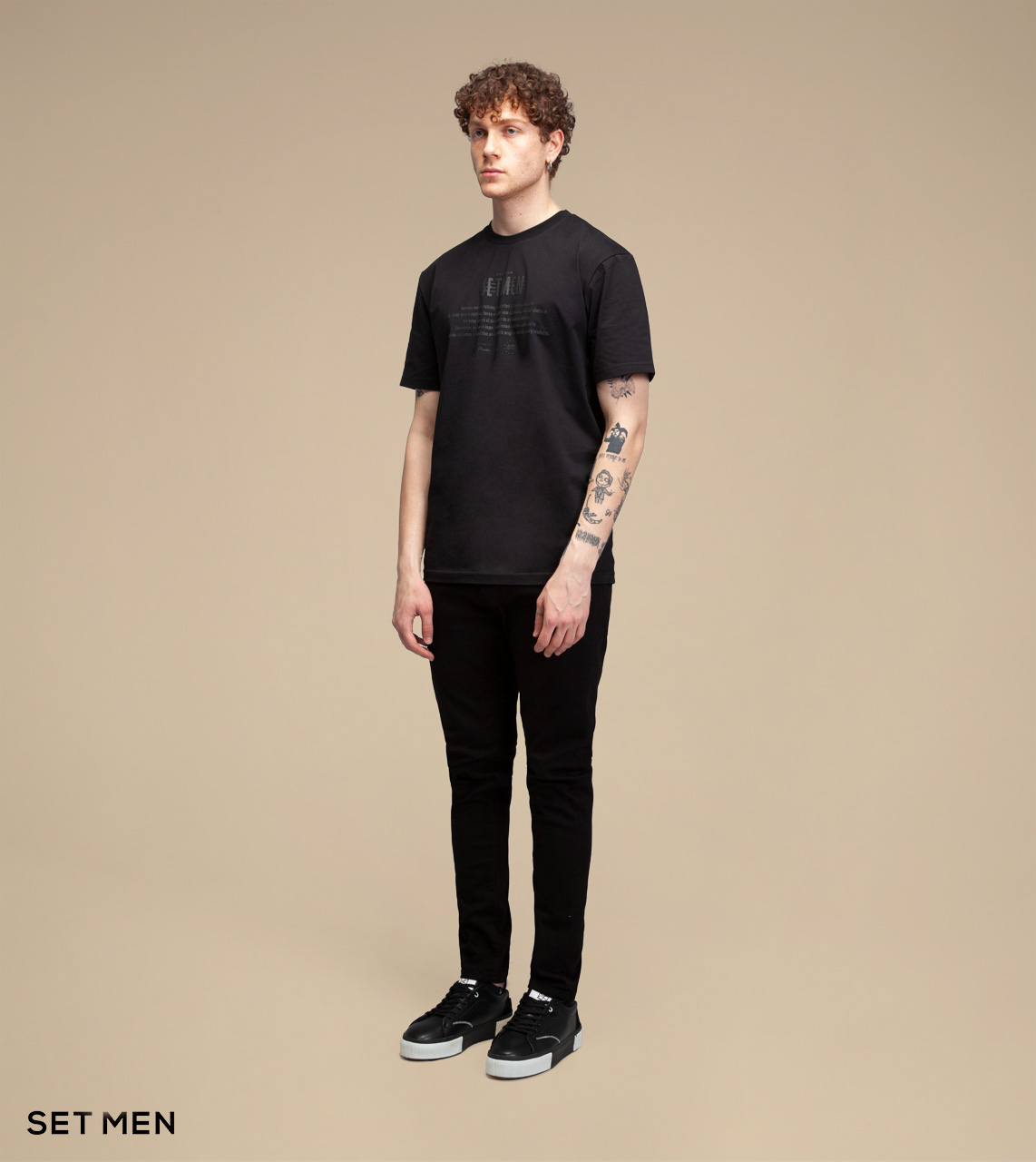 تیشرت یقه گرد ست من