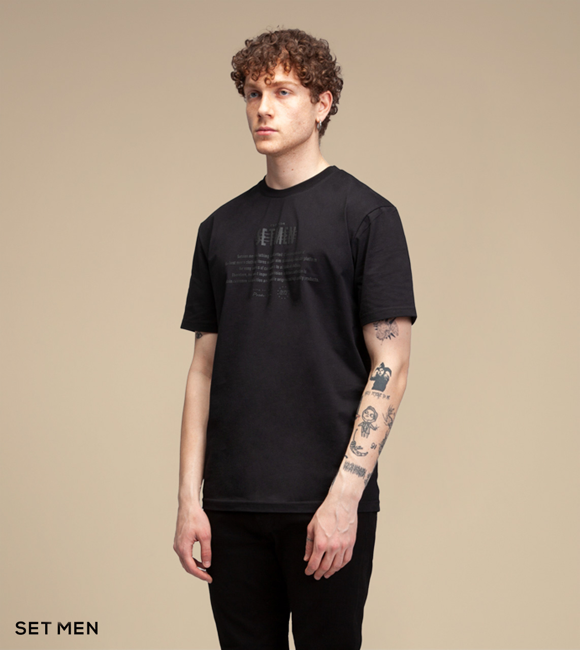 تیشرت یقه گرد ست من