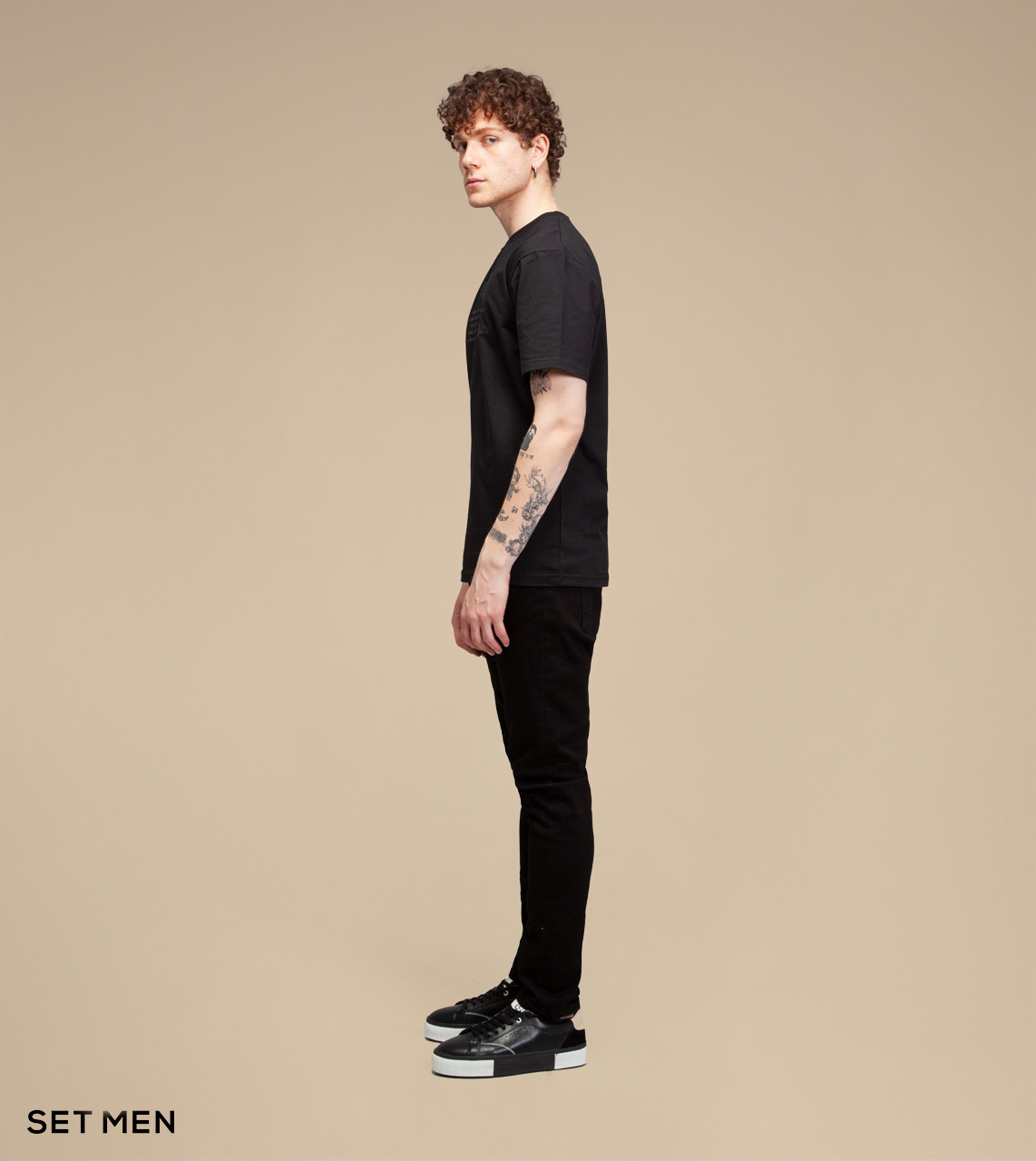 تیشرت یقه گرد ست من