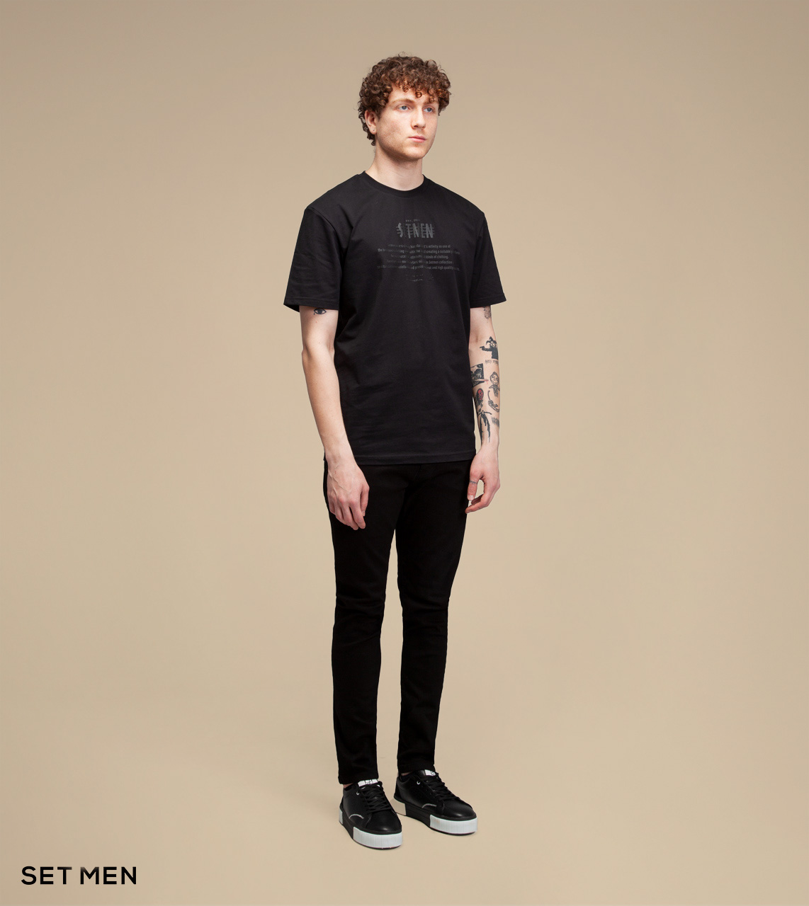 تیشرت یقه گرد ست من