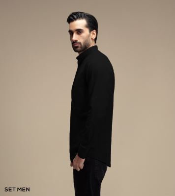 پیراهن لینن یقه فرنچ 