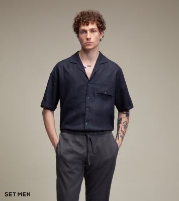 پیراهن لینن یقه آرشال