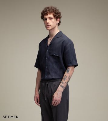 پیراهن لینن یقه آرشال