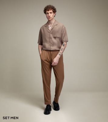 پیراهن لینن یقه آرشال