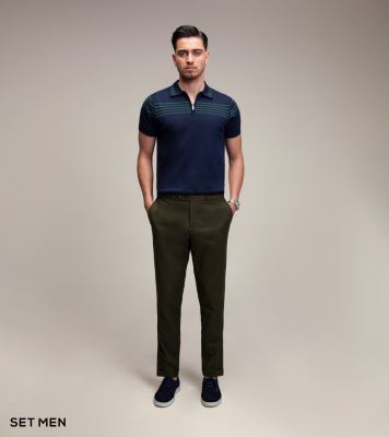 تیشرت نیم زیپ بافت