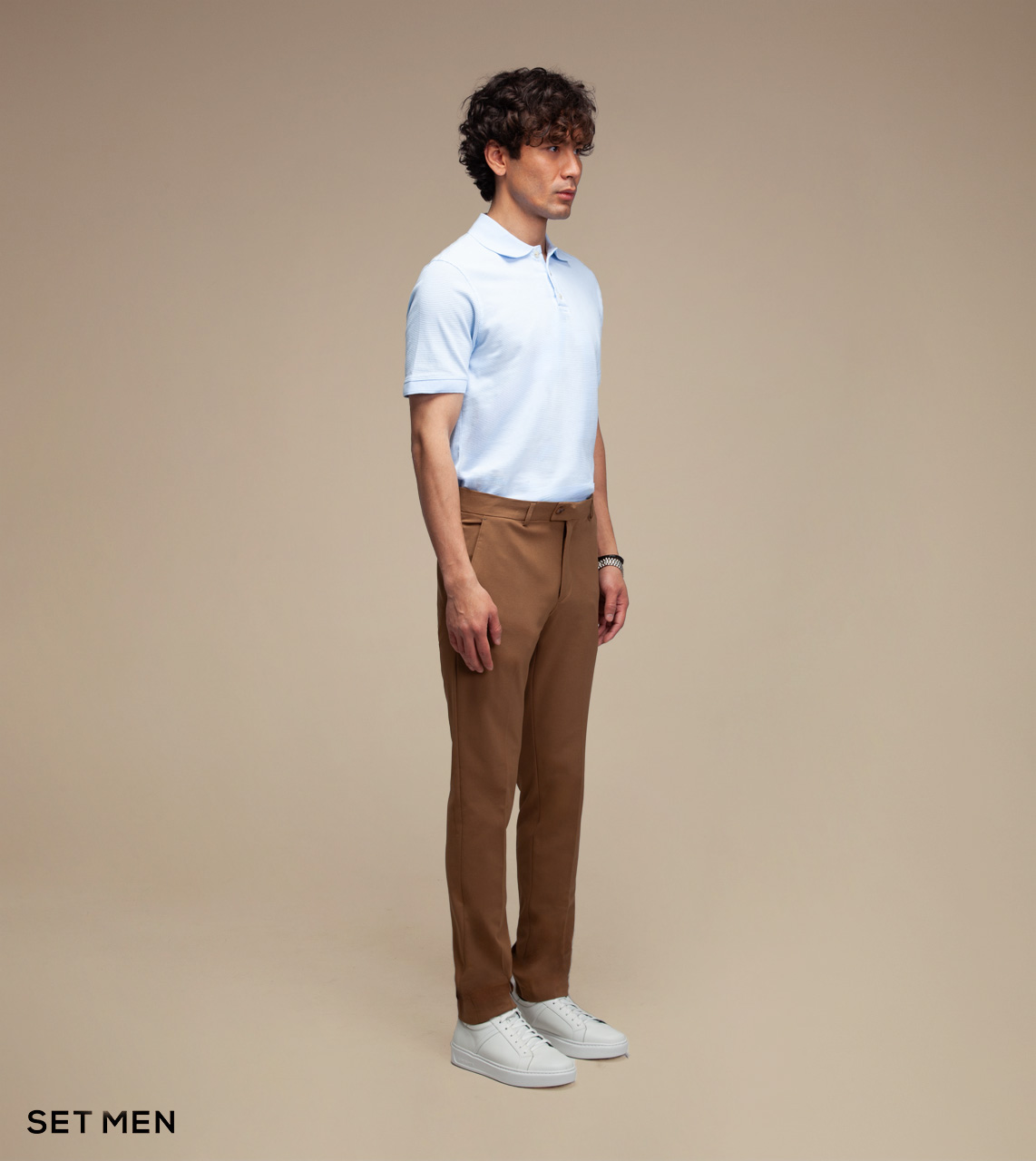 تیشرت یقه دار سوزنی