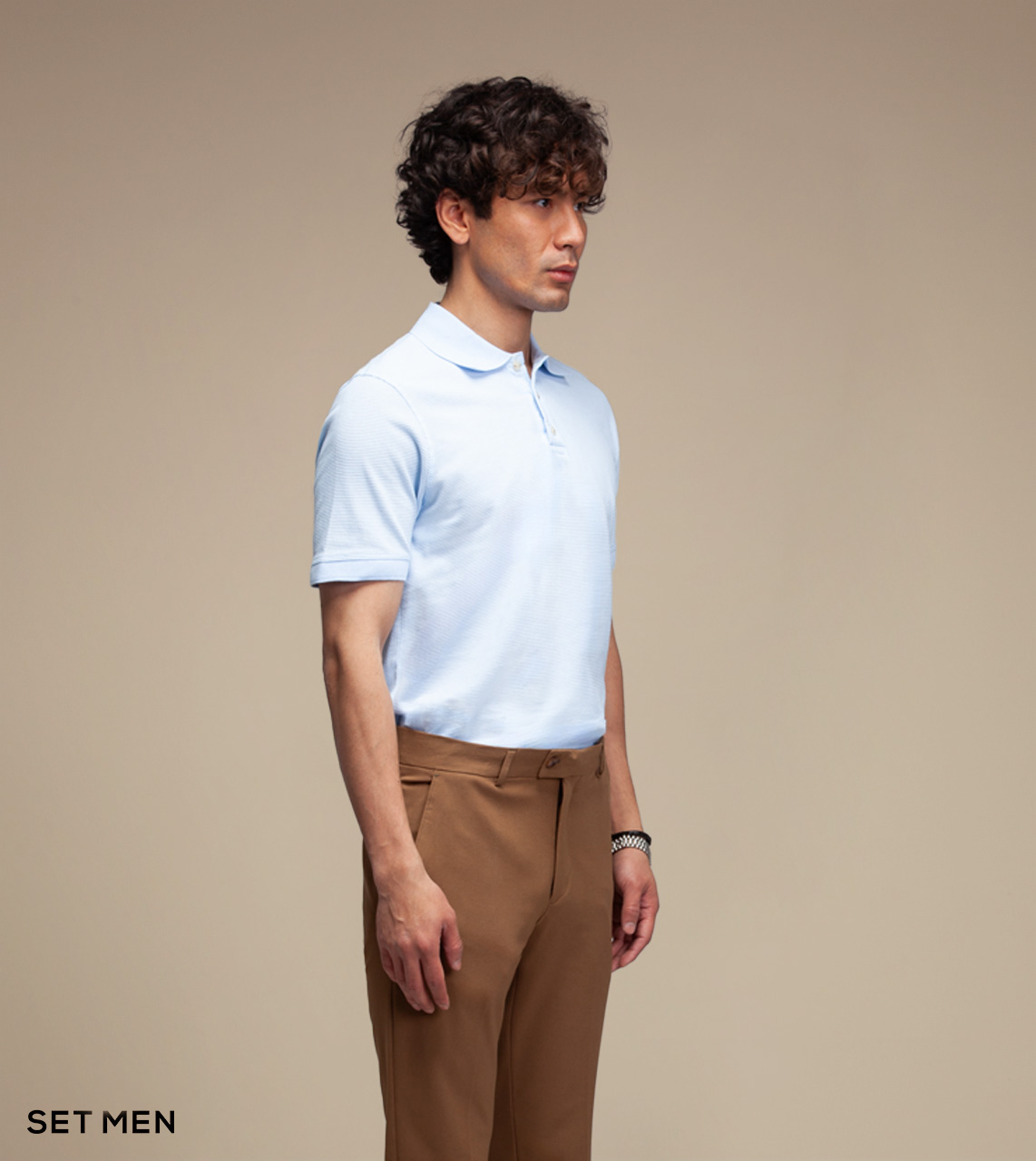 تیشرت یقه دار سوزنی