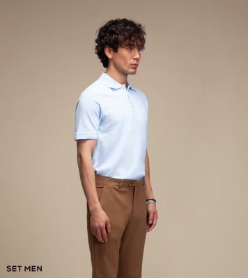 تیشرت یقه دار سوزنی