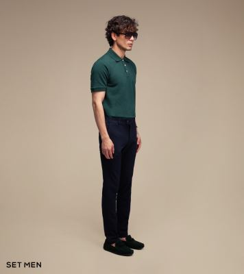 تیشرت یقه دار سوزنی