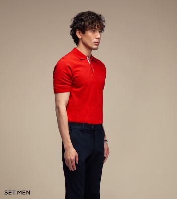 تیشرت یقه دار سوزنی