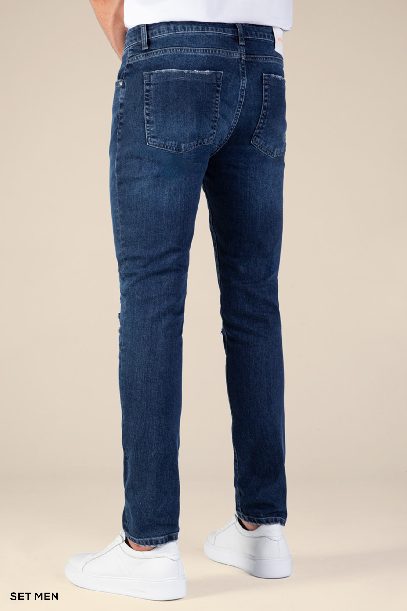 شلوار جین مردانه اسلیم زاپ دار