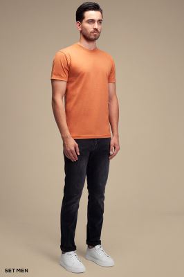 تیشرت مردانه یقه گرد آستین کوتاه