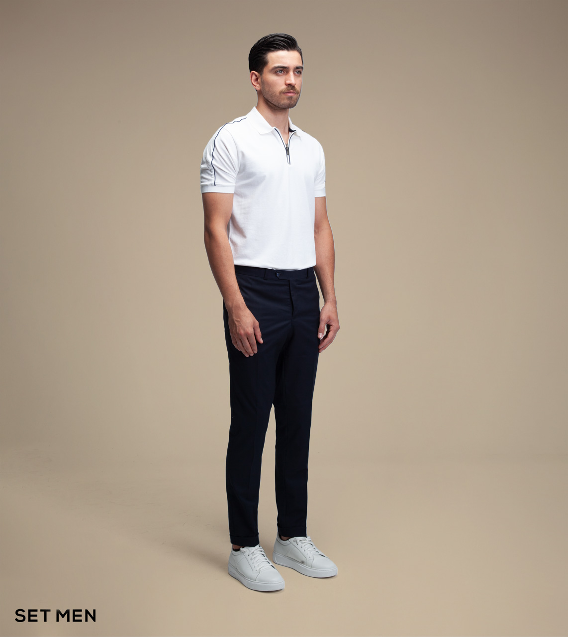 تیشرت یقه دار زیپی