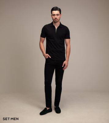 تیشرت یقه دار زیپی