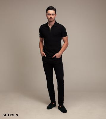 تیشرت یقه دار زیپی