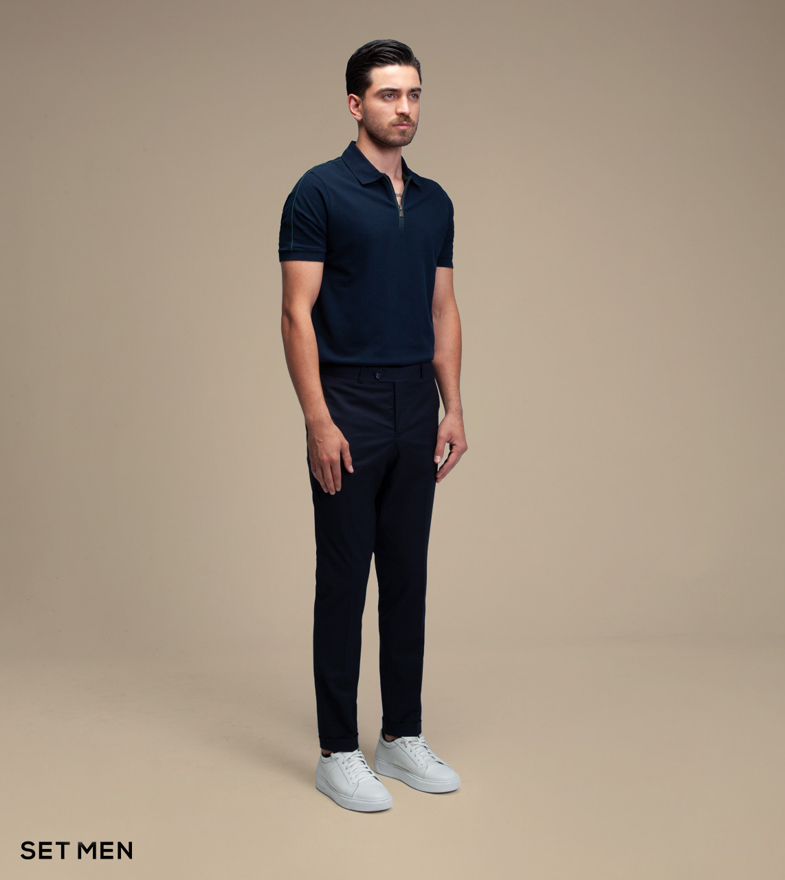 تیشرت یقه دار زیپی