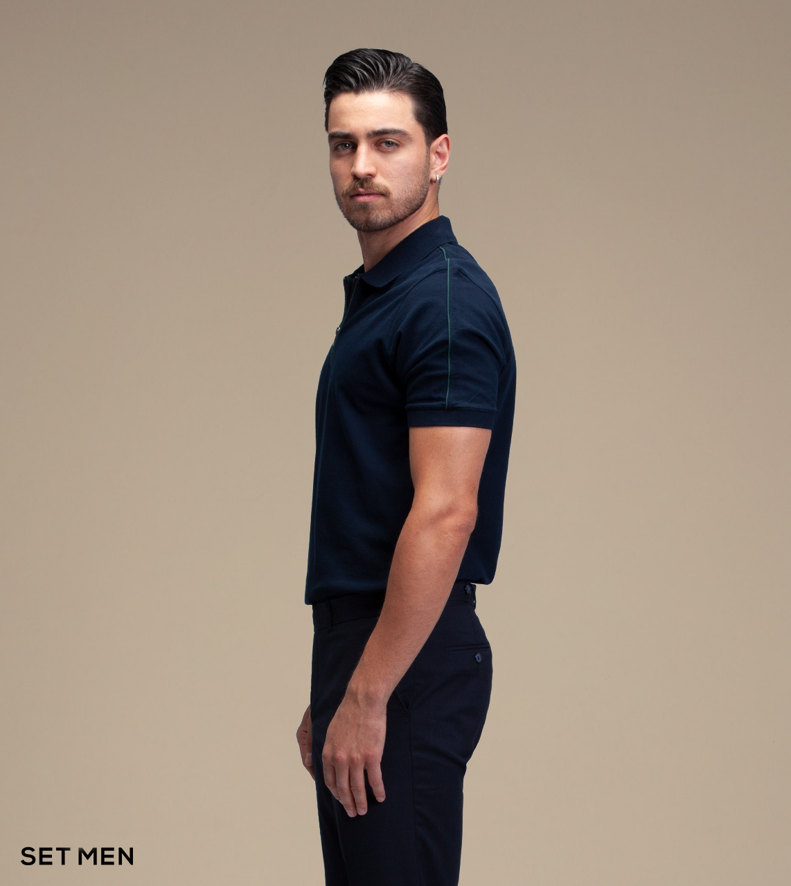 تیشرت یقه دار زیپی