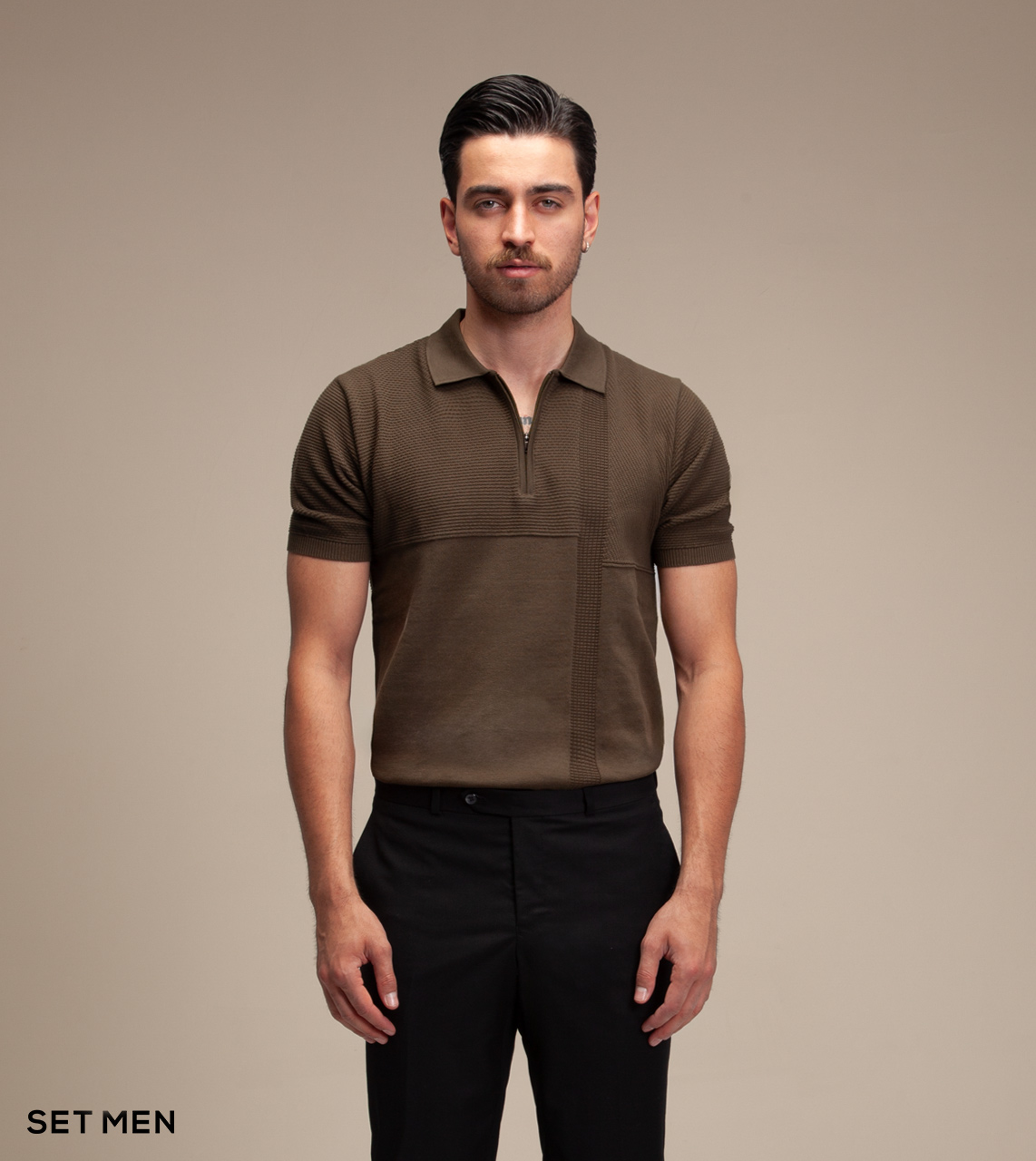 تیشرت بافت طرح دار