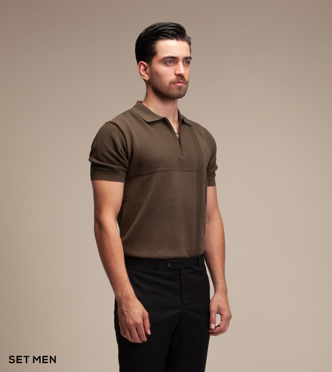 تیشرت بافت طرح دار