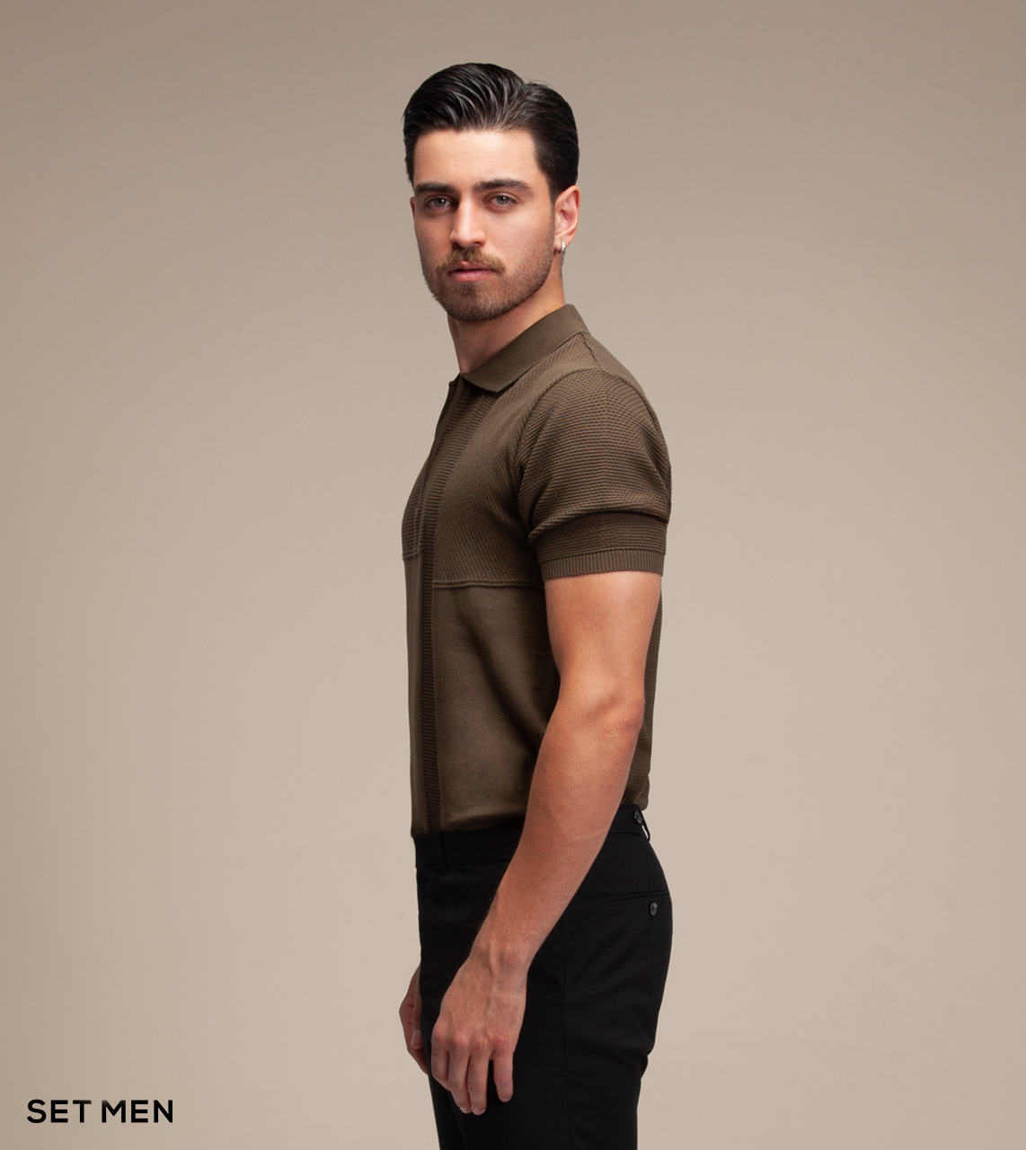 تیشرت بافت طرح دار