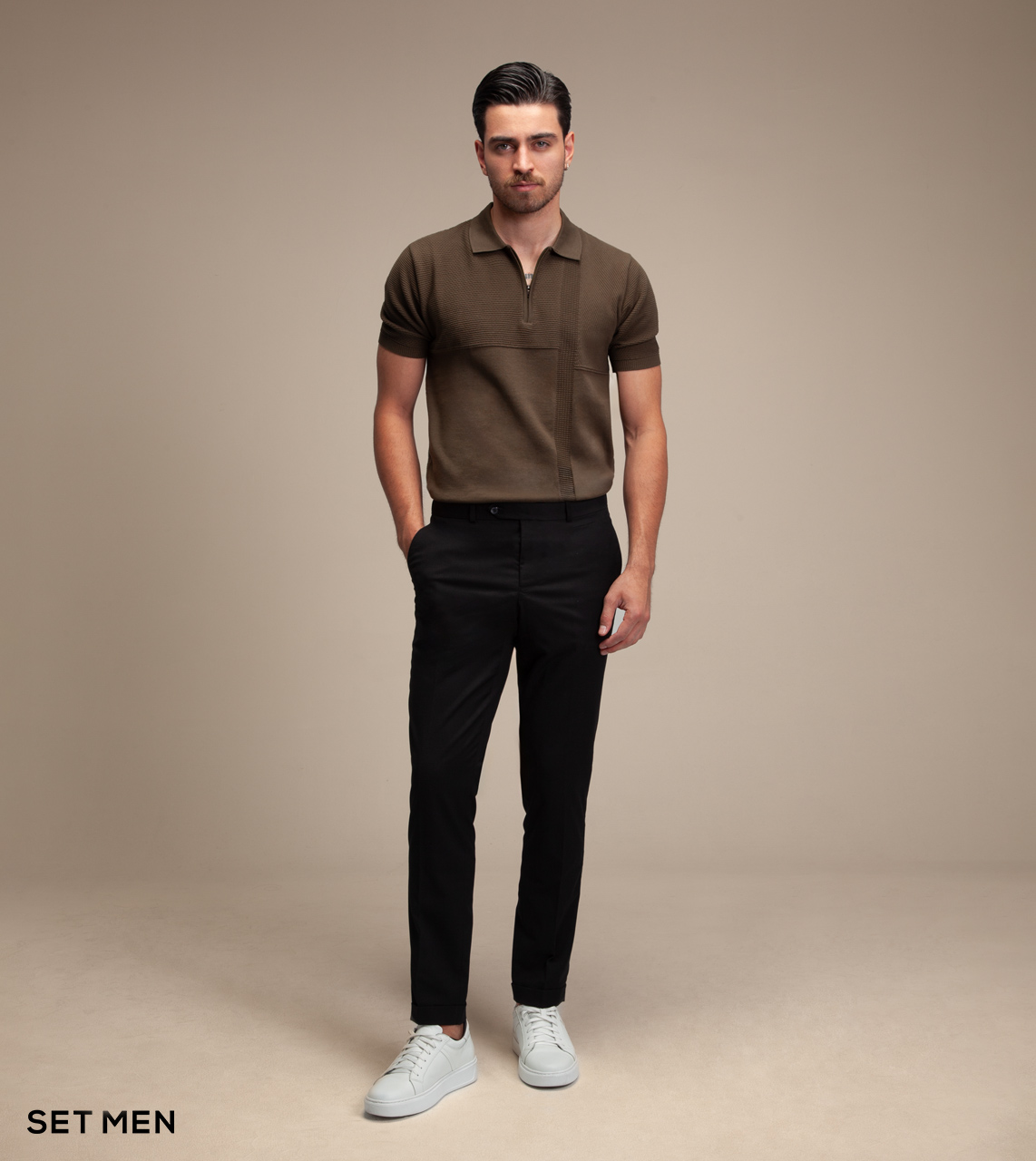 تیشرت بافت طرح دار