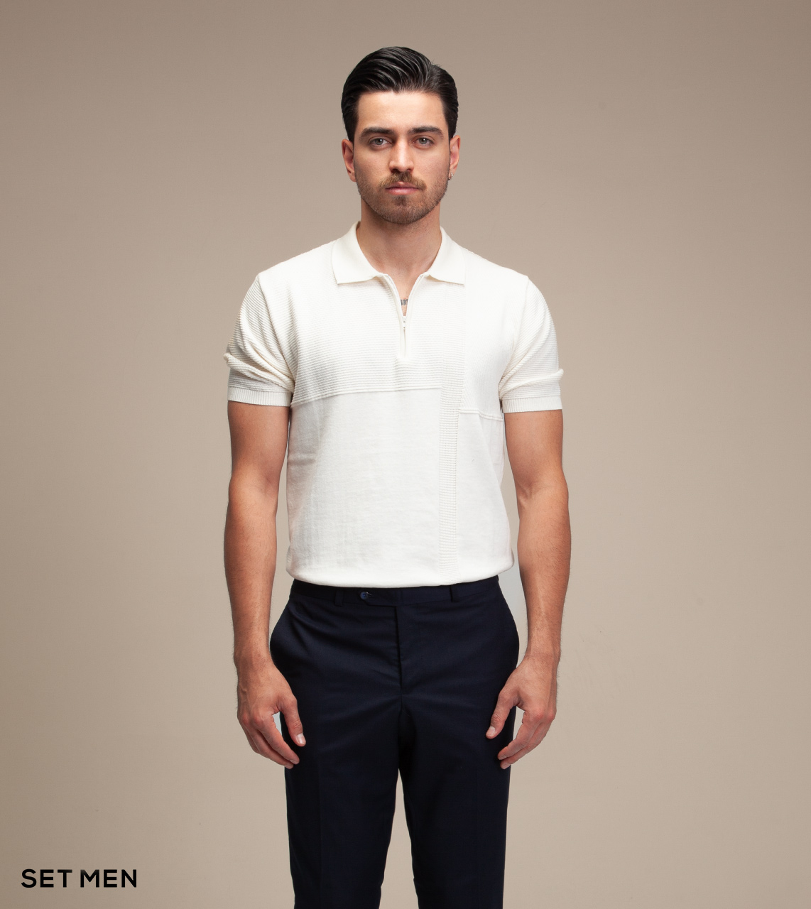 تیشرت بافت طرح دار