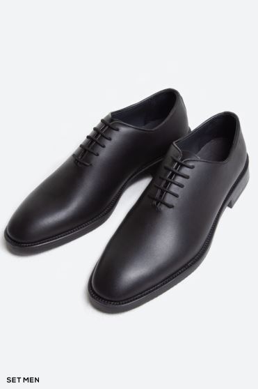 کفش مردانه چرم کلاسیک بنددار