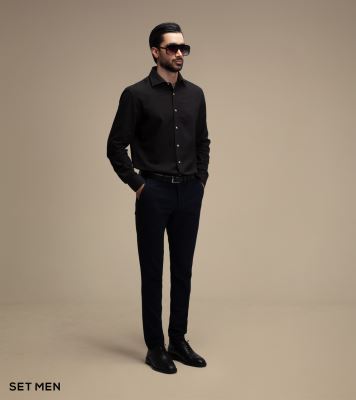 پیراهن لینن آستین بلند