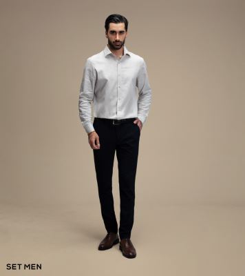 پیراهن مردانه لینن آستین بلند