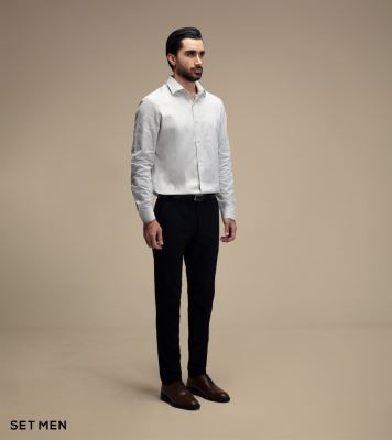 پیراهن مردانه لینن آستین بلند