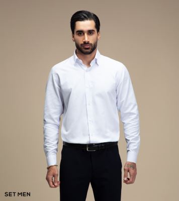 پیراهن مردانه آستین بلند طرح برفکی