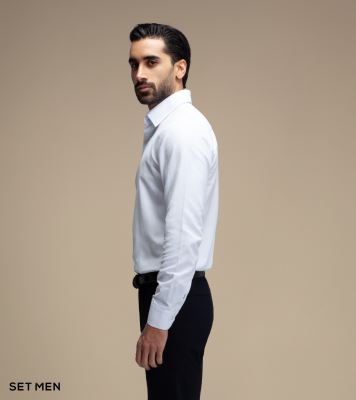 پیراهن مردانه آستین بلند طرح برفکی